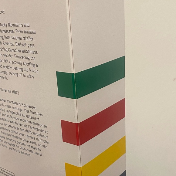 Barbie 350 Years of Adventure Hudson Bay Canada HBC Stripes Limited Edition - Picture 8 of 8
